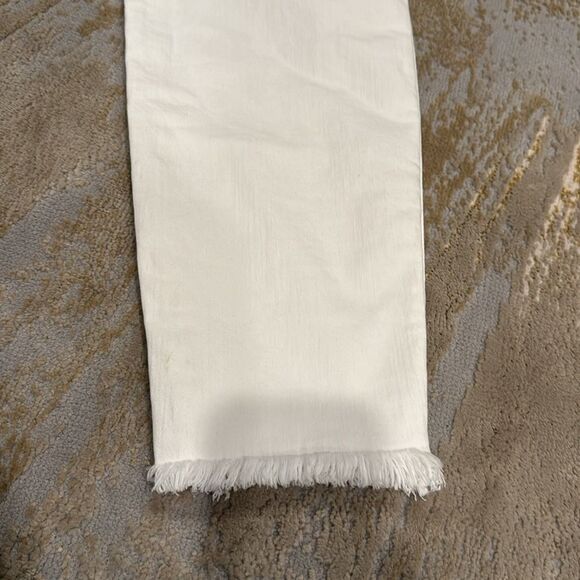 Madewell white 10" High-Rise Skinny Crop Jeans: Button-Front Edition size 32 EUC - Picture 7 of 10